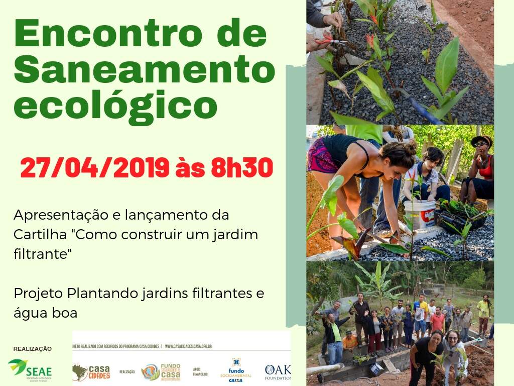 Encontro Saneamento Ecológico – 27/04/2019 – CANCELADO