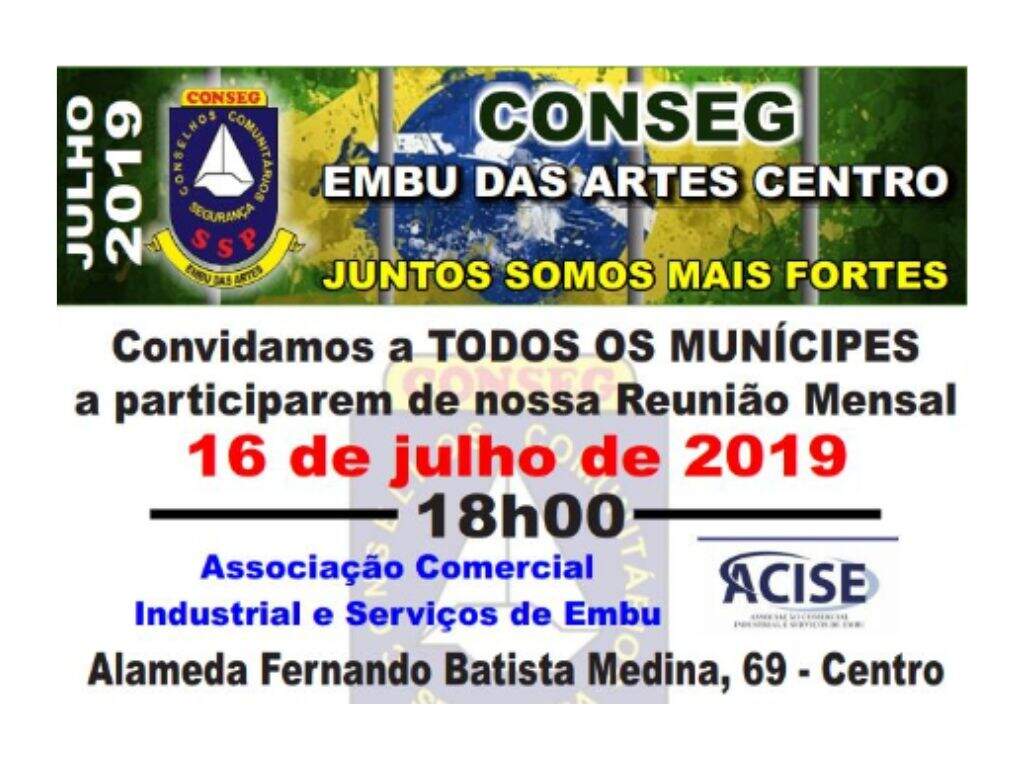 Reunião CONSEG Embu Centro