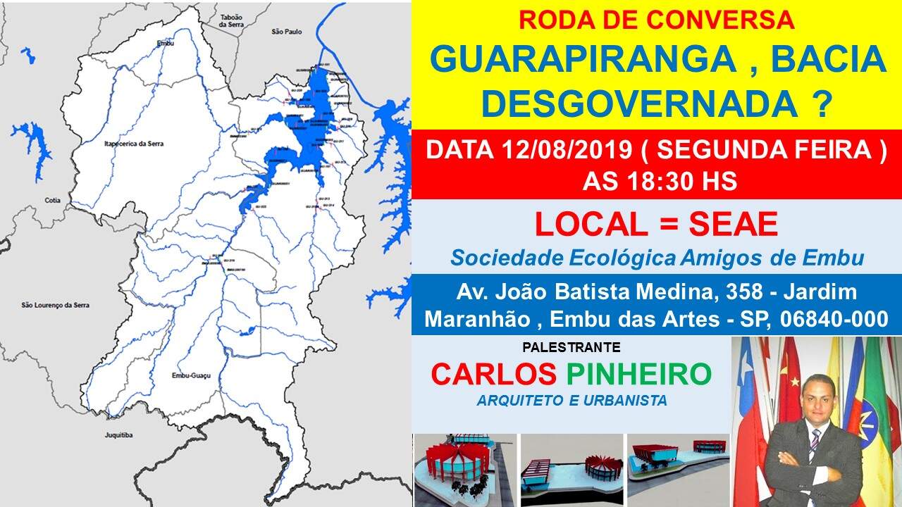 Roda de conversa: Desmatamento na Bacia da Guarapiranga – 12/08/2019